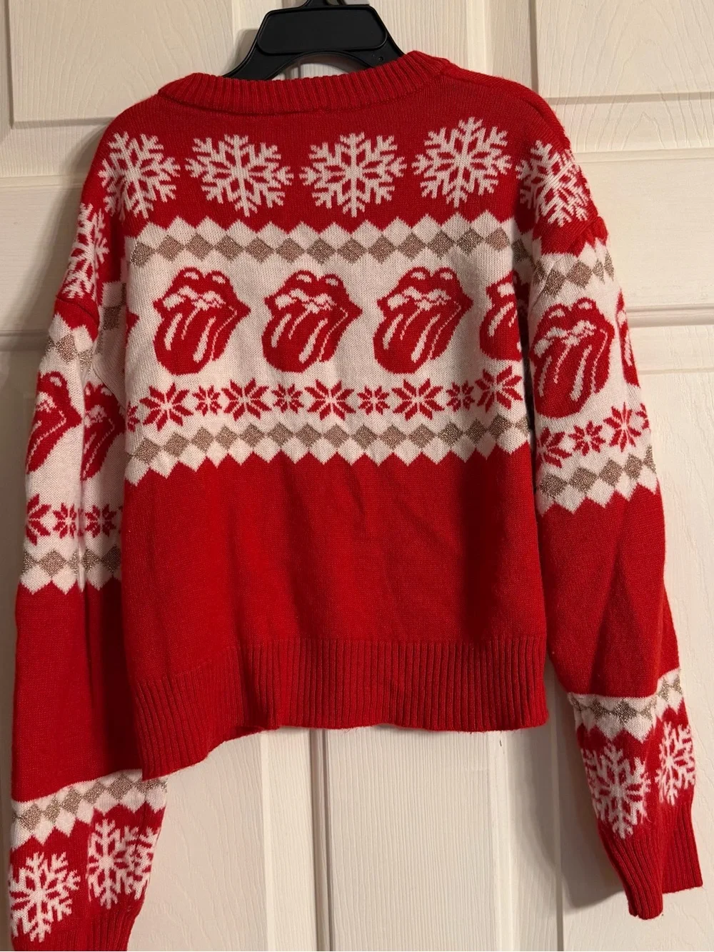 The Rolling Stones kids girls  Sweater with Tongue Logo size M 7/8